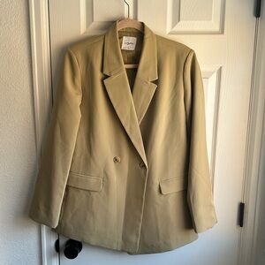 Carly Jean Beige Women's Blazer
